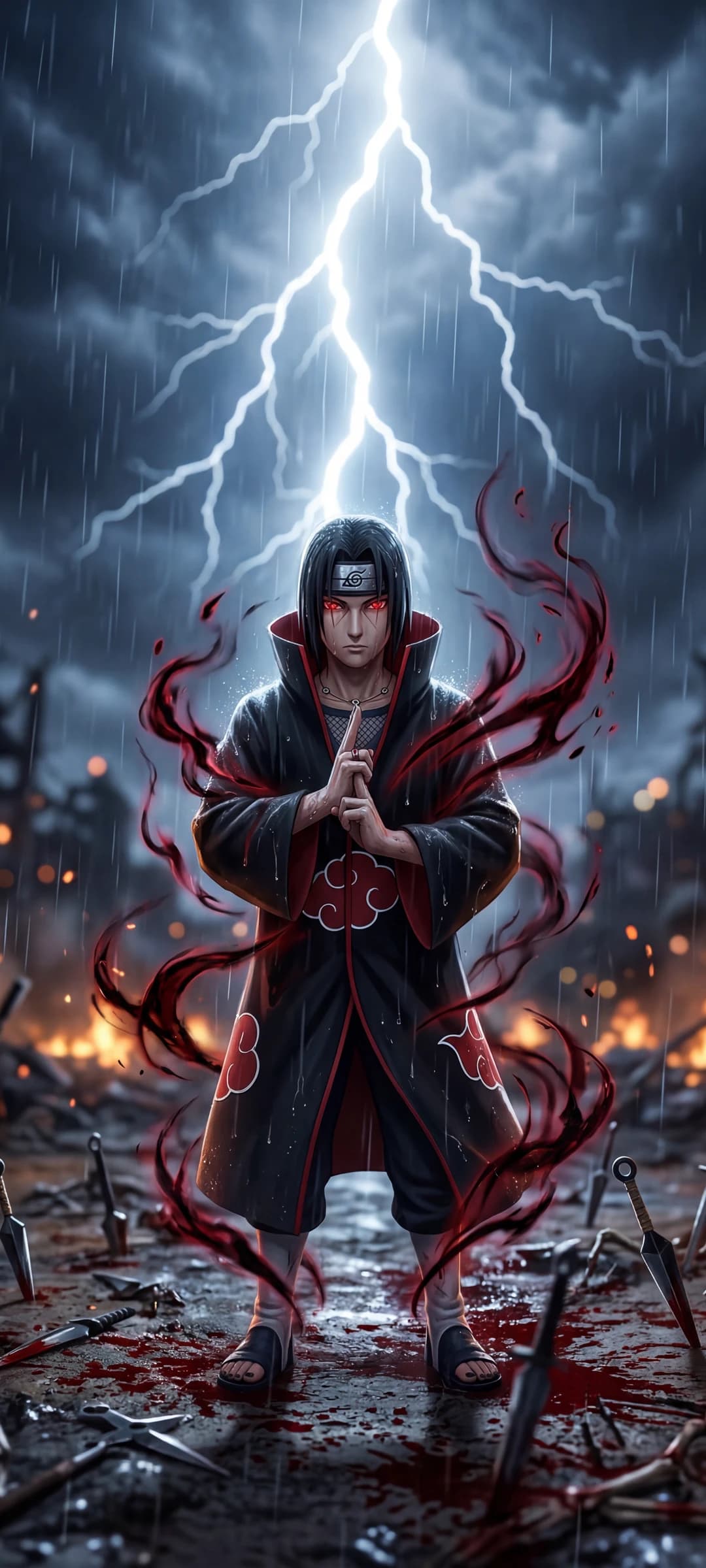 Itachi Uchiha in the Rain