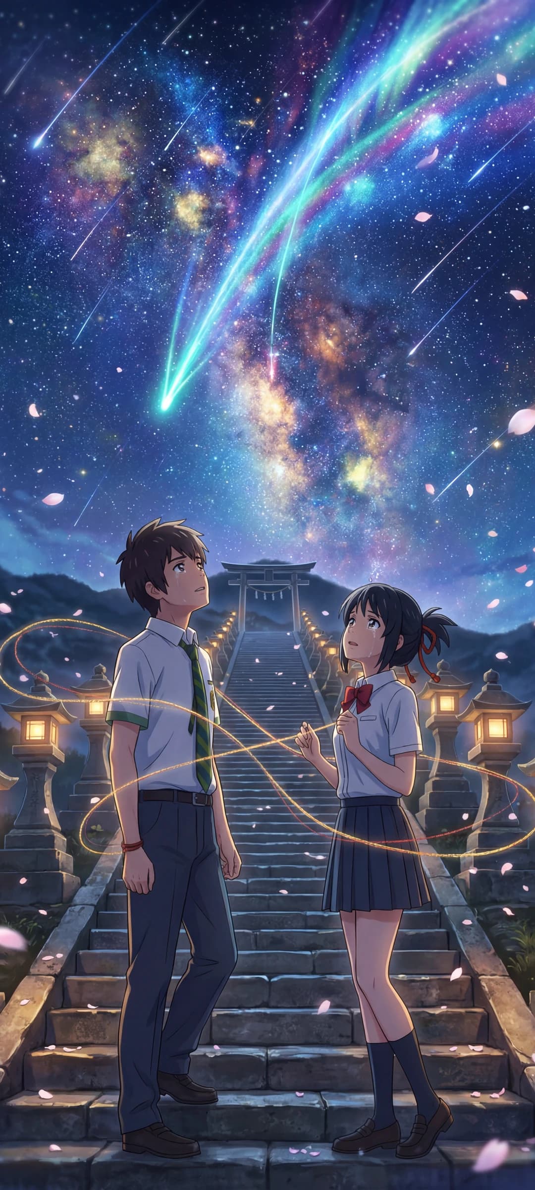 Taki and Mitsuha: Your Name.