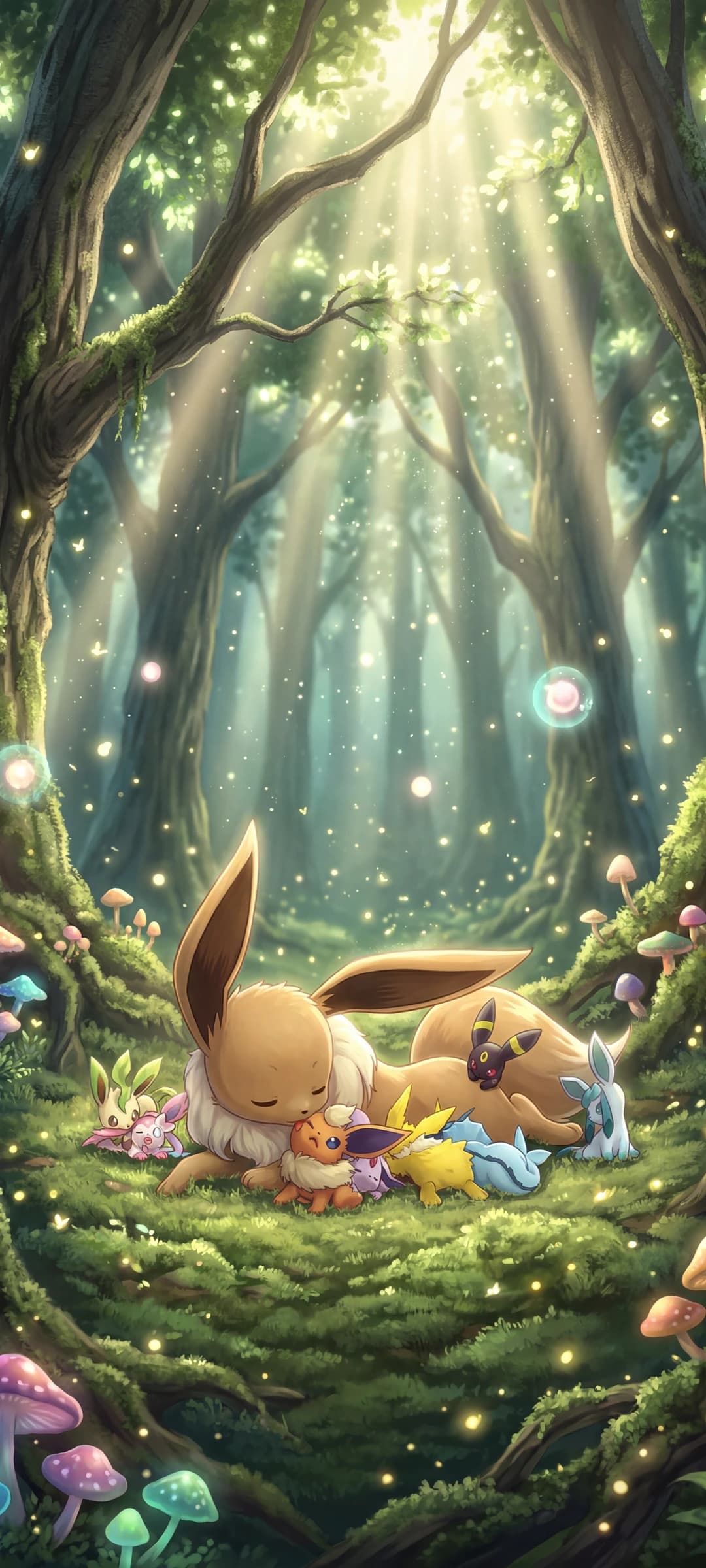 Eevee and Eeveelutions in Sunlight
