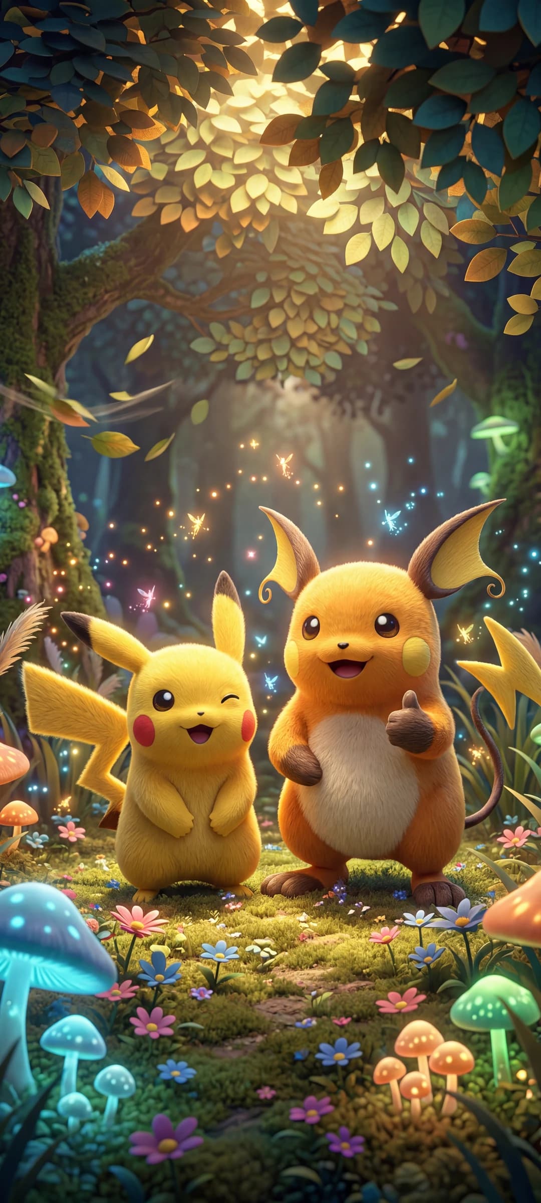 Pikachu and Raichu: Electric Smiles