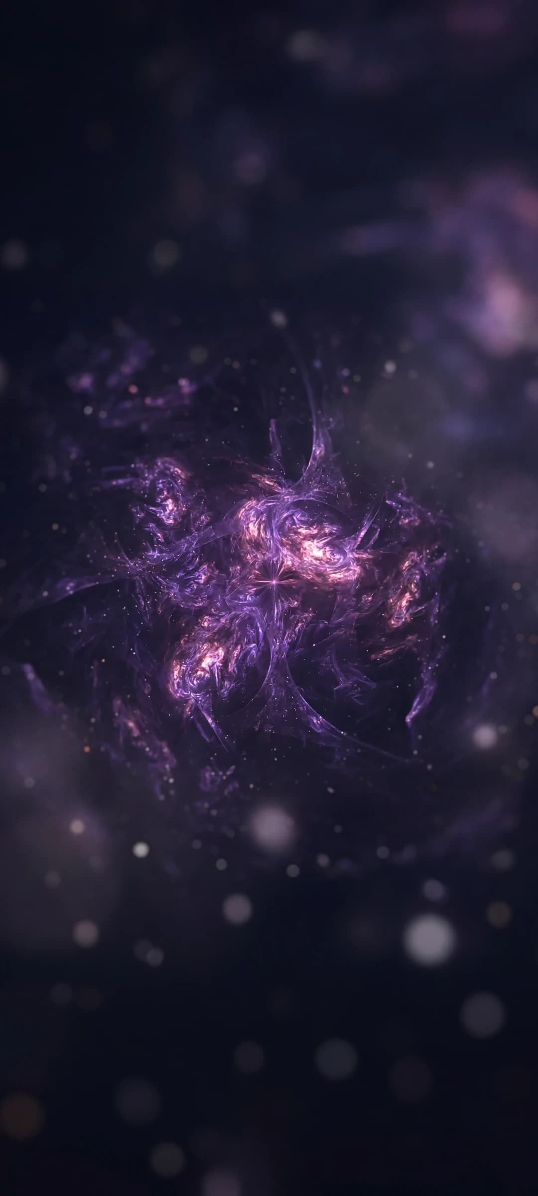 Swirling Nebulas in Starry Space