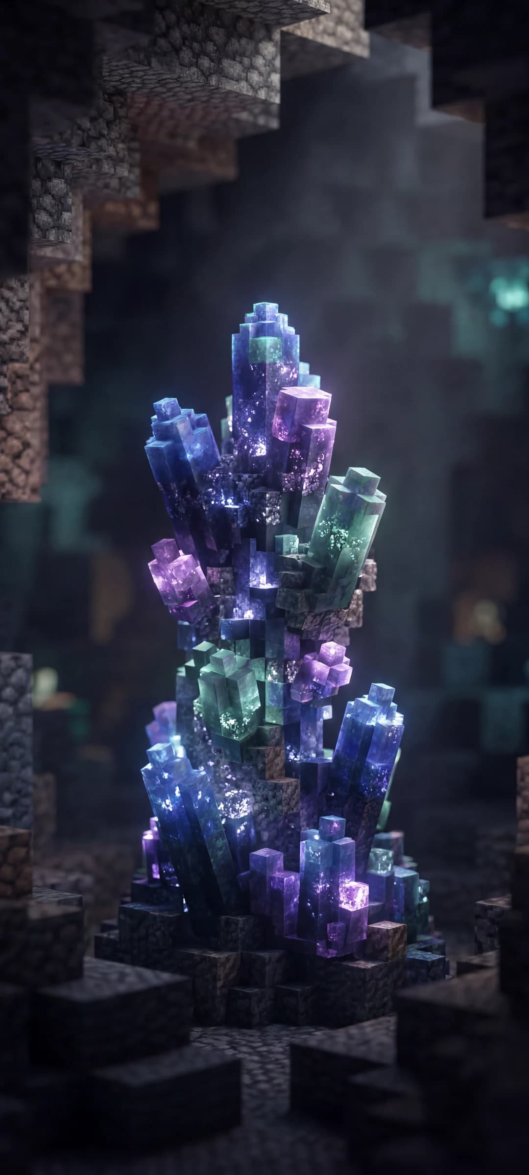 Voxel Cave Glow